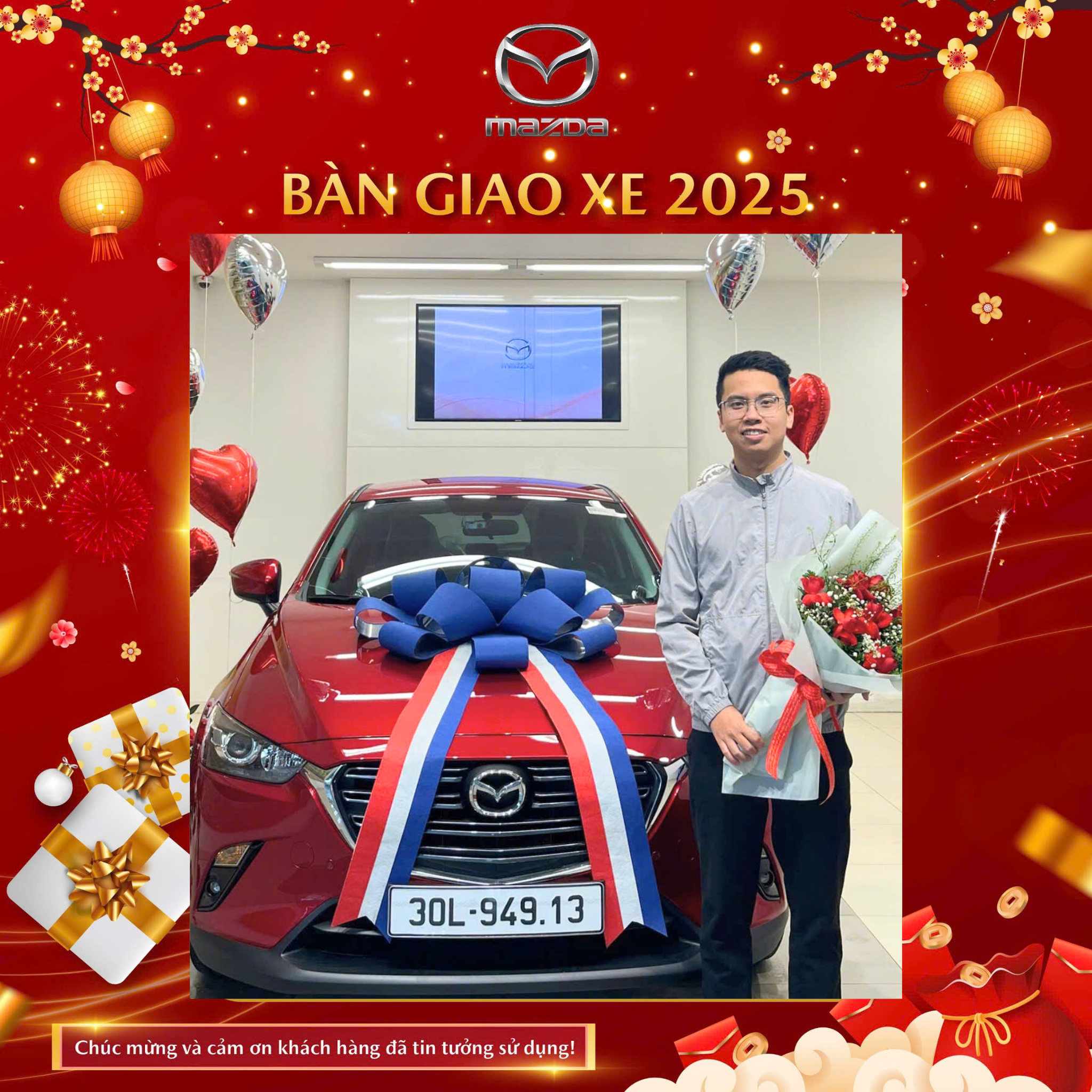 Thaco Auto Giải Phóng - Tưng bừng bàn giao xe tháng 1/2025 đến khách hàng.