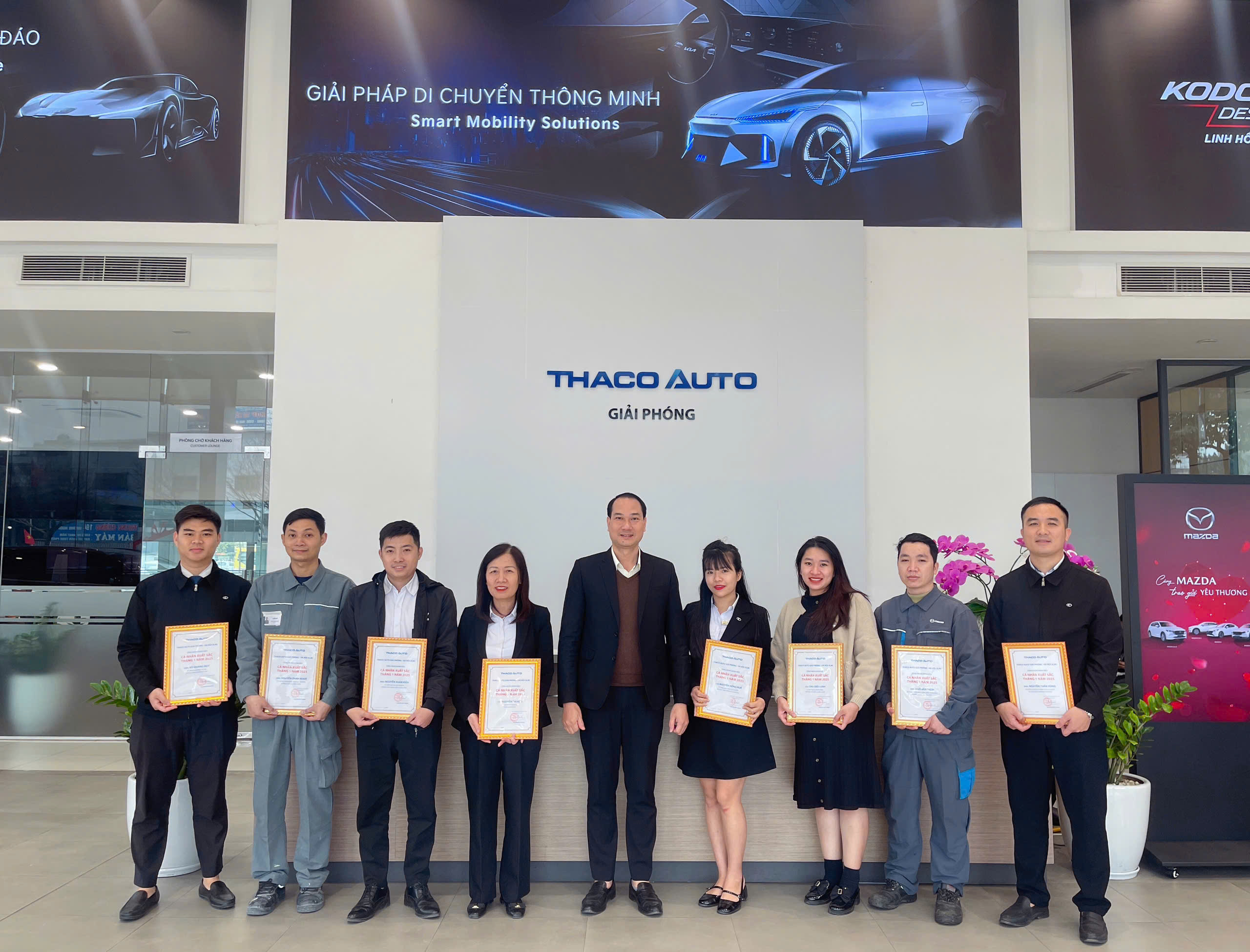 Thaco Auto Giải Phóng vinh danh cá nhân xuất sắc tháng 1 năm 2025