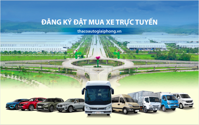 Trải nghiệm tính năng đặt mua xe trực tuyến trên website THACO AUTO GIẢI PHÓNG