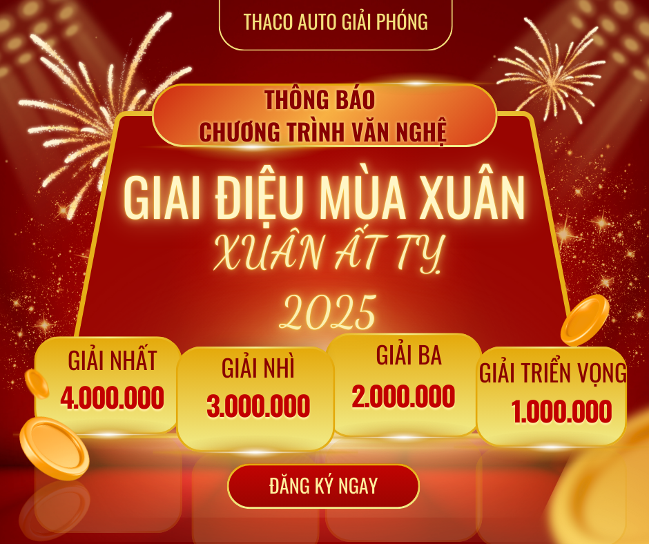 Thông báo chương trình văn nghệ với chủ đề "GIAI ĐIỆU MÙA XUÂN – XUÂN ẤT TỴ 2025"