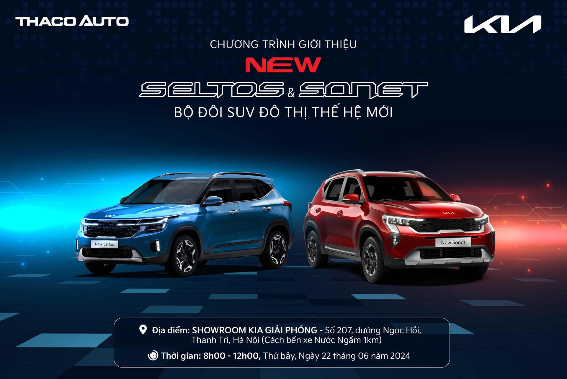 THACO AUTO Giải Phóng giới thiệu “ New Seltos & New Sonet  – Bộ đôi SUV đô thị thế hệ mới”